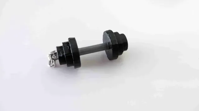 barbell keychain