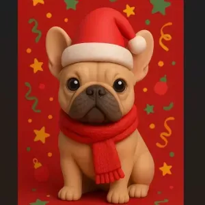 Bouledogue français noël