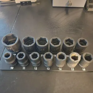 Socket Organizer for Harbor Freight metric impact set