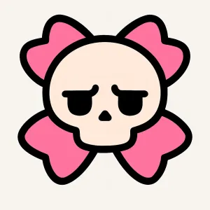 Skull Bow keychain