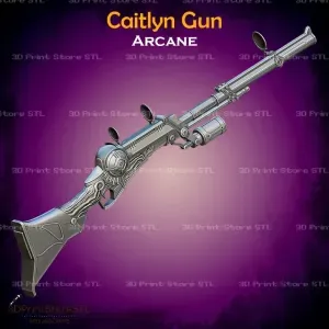 Caitlyn's Weapon Cosplay Arcane - STL File
