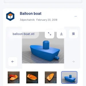 balloon boat