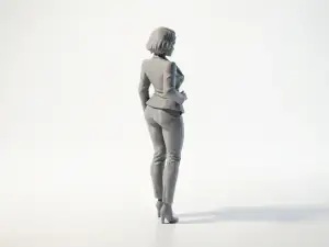 Office Babe Professional Woman Figurine 3D Printable