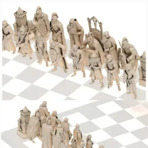 Chess set. The army of the Crusaders