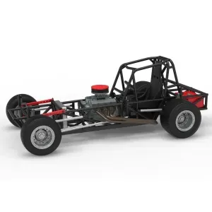 Vintage Dirt Modified stock car Base Version 6 Scale 1:25