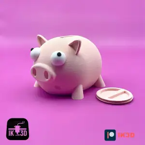 Piggy Money Bank / Multiparts / No Supports / 3MF