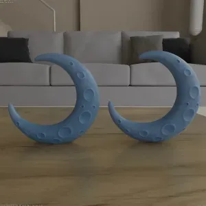 Crescent Moon STL Cutted and Full Version