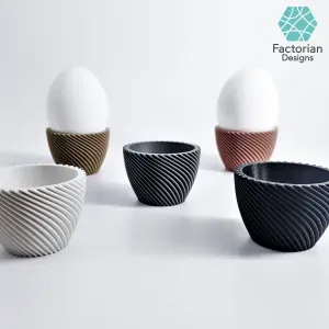 Egg Cup "Unbowed" 3D Print Stl File + Bambu Studio 3MF