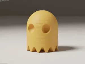 Pacman Ghost Keychain – Cute Tiny Friend