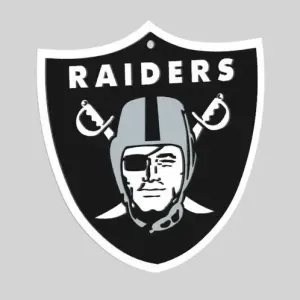 Las Vegas Raiders. Printed in layers to enable color printing.