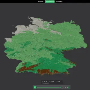 States of Germany. 3D Map puzzle (16-piece)