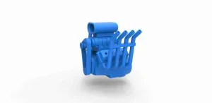 Engine V8 for Hot rod Version 1 Scale 1:25