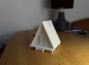 Miniature A-Frame Cabin House