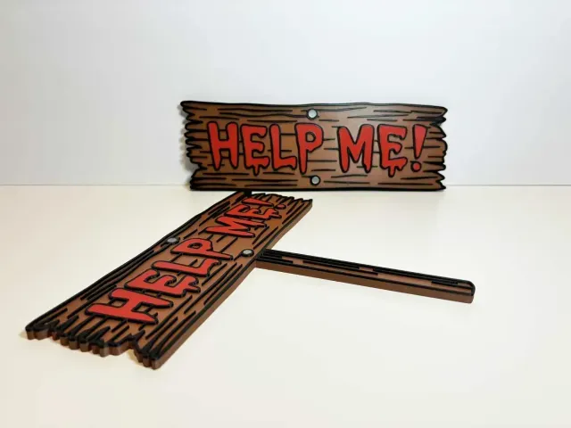 Help Me! Halloween sign (2 versions) — Фото 4 из 6