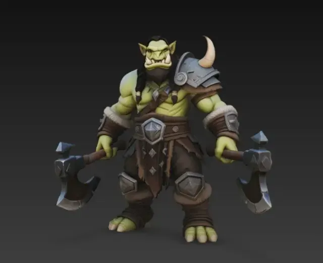 Orc Warrior with Axes — Image 4 of 6