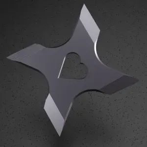 Shuriken of Love – Ninja Star STL (Free Model)