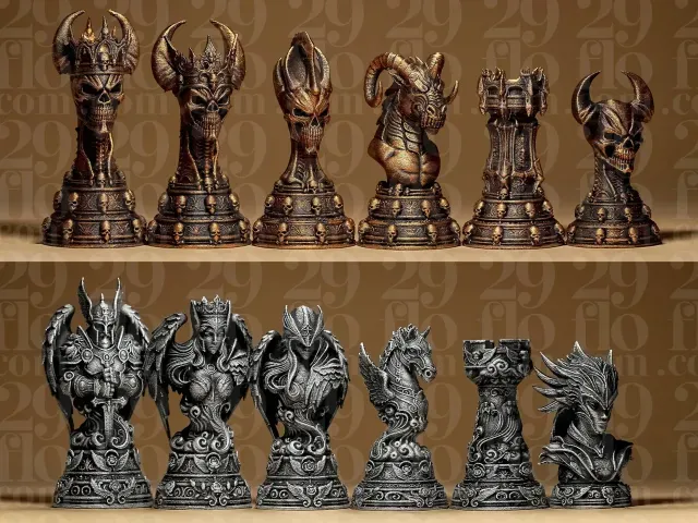 Angels vs Daemons Chess Set — Image 4 of 4