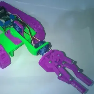 Arm for Arduino 3D Printed Modular Tank Robot Chassis