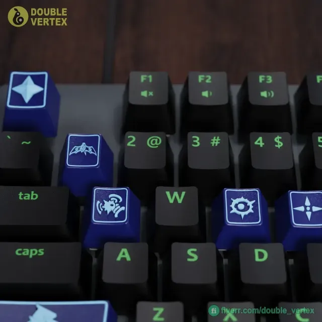 Genshin Impact Ororon Keycaps – OEM Profile STL Files — Image 2 of 9