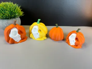 Melting Skull Pumpkin