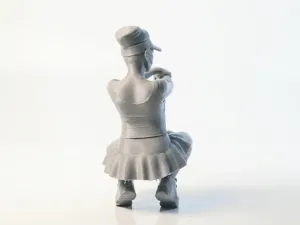 Tennis Babe Female Figurine Sports 3D Printable