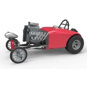 Front engine old school dragster with shell V9 Scale 1:25