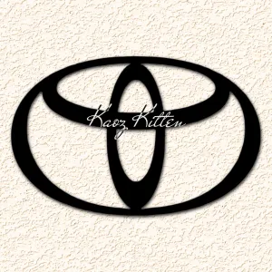 Toyota Auto Logo Car Symbol Wall Art Home Decor