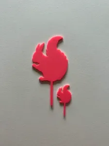 Woodland Squirrel cake topper/cupcake topper