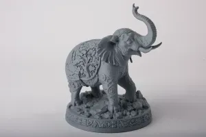 Regal Elephant Sculpture - Ornate Figurine Decor