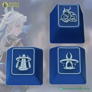 Genshin Impact Neuvilette Keycaps – OEM Profile STL Files