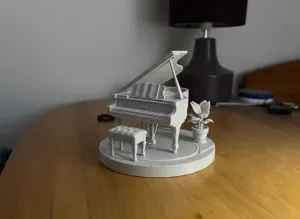 Grand Piano Diorama Model