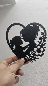Mother's Day Mom Heart Decor with Stand