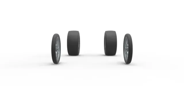 Wheel set of Vintage Front engine dragster V3 Scale 1:25 — Фото 5 из 9