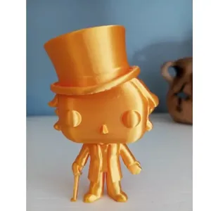 Funko Pop Gold Willy Wonka – Modelo 3D Exclusivo