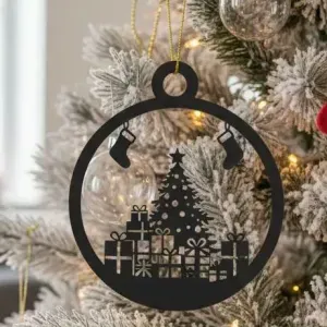Christmas Ornament "Tree and Gifts"