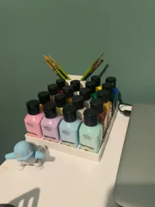 Paint & Brush Holder