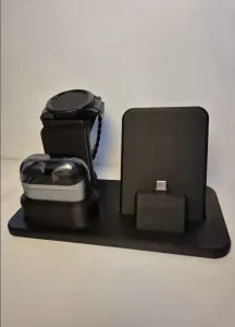 Soporte para Teléfono con Carga para Reloj, Auriculares eléf
