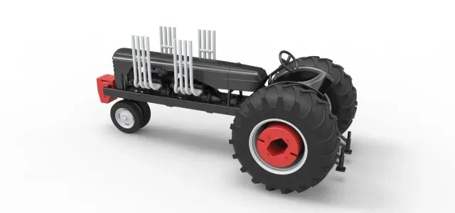 Vintage Small block Pulling tractor Version 3 Scale 1:25 — Image 9 of 9