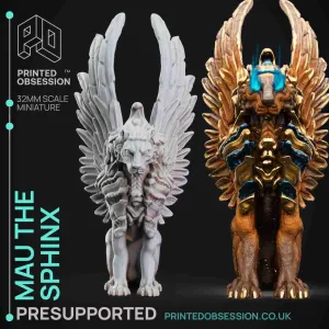 Sphinx - Tabaxi Caravan -Presupported - Illustrated and Stat