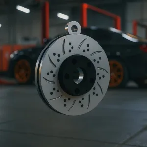 DISK BRAKE CAR KEYCHAIN
