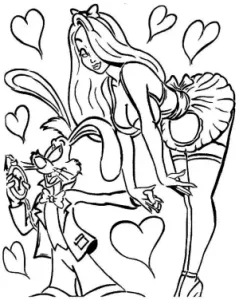 Roger and Jessica rabbit stencil