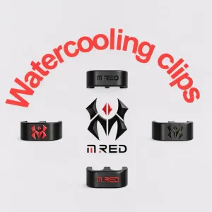 Watercooling pipe clips for MRED watercooling