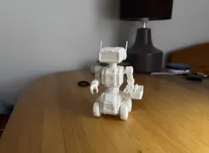 Futuristic Service Robot 3D Model
