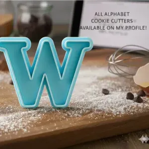 Letra W cookie cutter