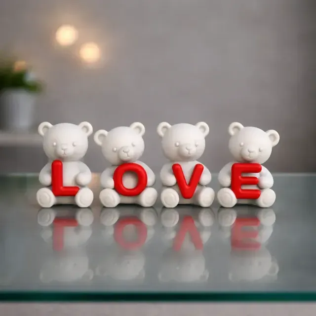Love Toy Bear Figures Set — Image 3 of 9