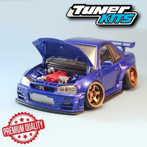Nissan Skyline GTR34 tooned model kit