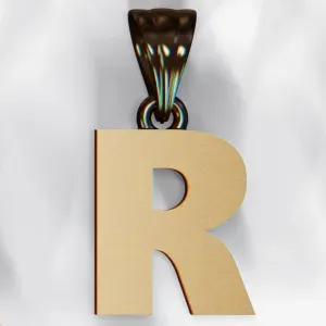 R pendants and earring
