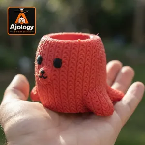 Knitted Cute Seal_Pen_Holder – STL & 3MF Files for 3D Printi