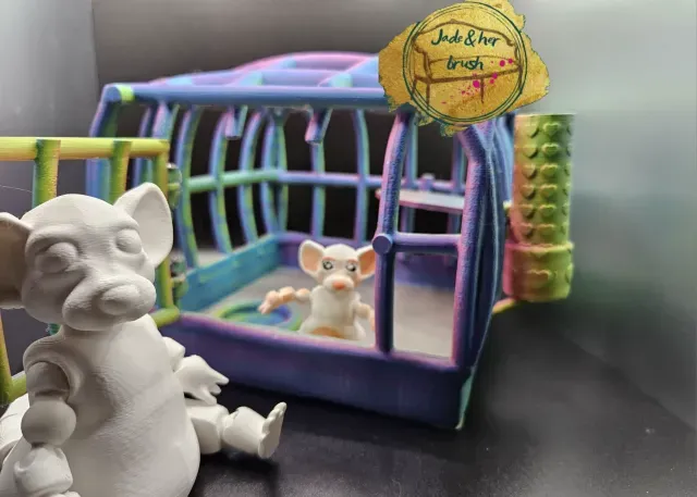 Mini flexi pets, Forest the Rat ball jointed toy — Фото 6 из 9