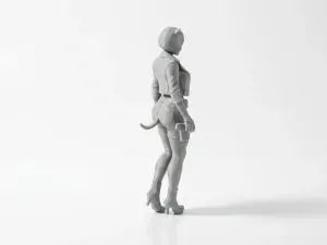 Cute Cat Girl Figurine Chibi Anime 3D Printable